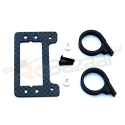 Picture of carbon fibre & metal tail servo holder - Hiller 500