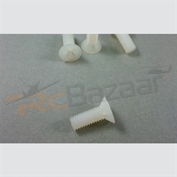 Picture of M4×15mm Nylon Screws - counter sunk