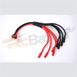 Picture of Quad Copter Pigtail 1 MALE Deans Connector to 4x 3.5mm female