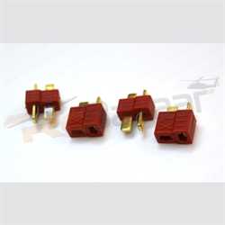 Picture of (2 pairs) Dean plug (Red) T - connector