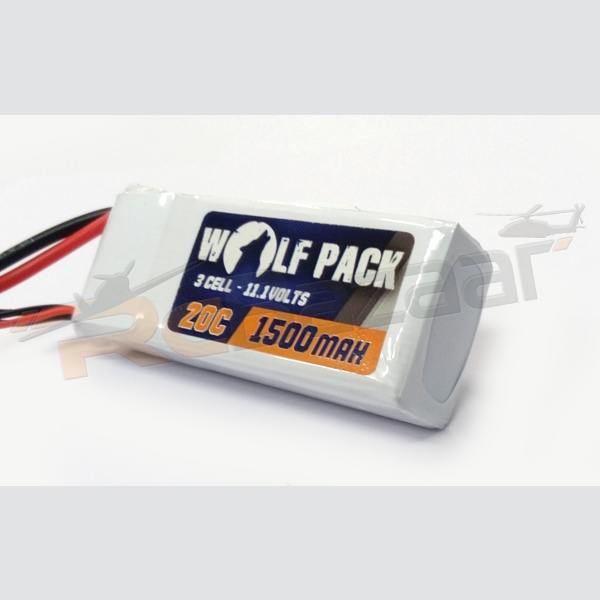 Wolfpack White 1500mah 20C 11.1V