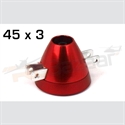 Picture of 45 x 3 Headless aluminum spinner