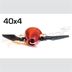 Picture of 13 x 7 folding props with 40 x 4 Headless aluminum spinner