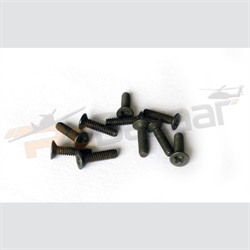 Picture of (10 nos) M2*8 Flat head screws