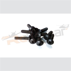 Picture of (10 nos) M3 x 12 pan head self tapping screws Original ZD racing 10088